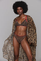 Signature Lace Bralette - Leopard