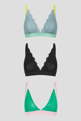 Lace Bralette - 3 Pack - Lemonade Dolls