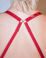 Second Skin Triangle Bralette - Deep Red - Lemonade Dolls