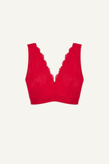 Signature Lace Fuller Cup Bralette - Red