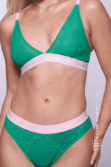 Synergy Lace Brief - Emerald - Lemonade Dolls