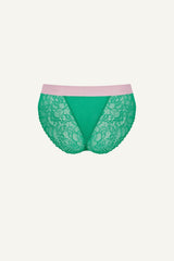 Synergy Lace Brief - Emerald