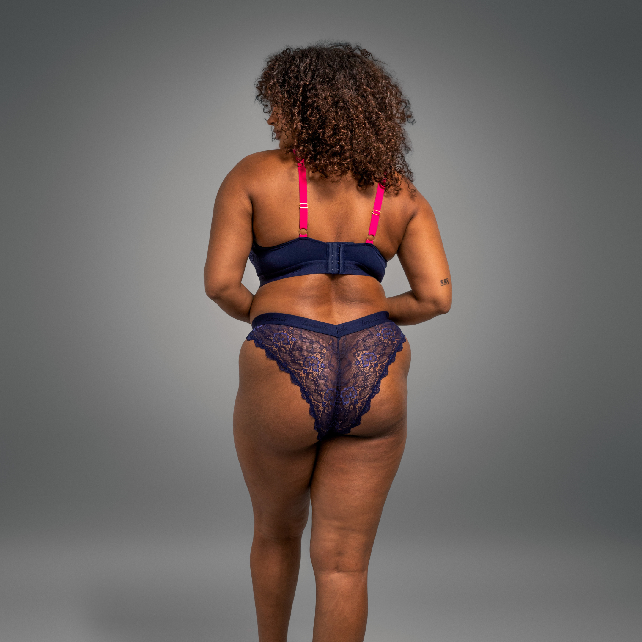 Signature Lace Brazilian - Navy