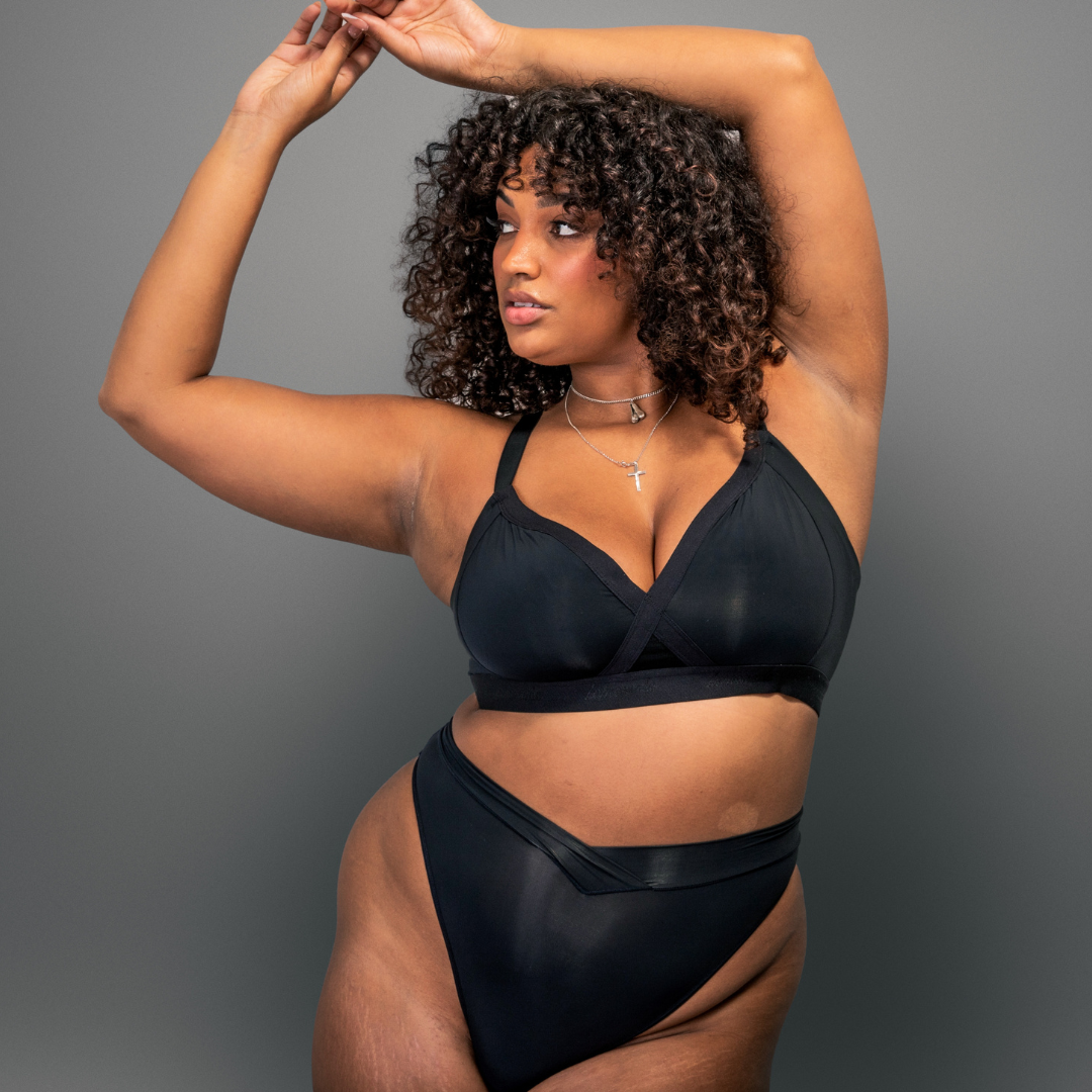 Second Skin High Support Bra - Black