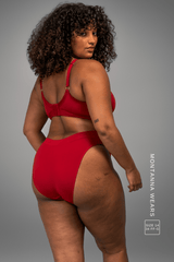 Second Skin Wrap Brief - Deep Red
