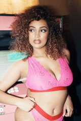 Signature Lace Fuller Cup - Dark Pink