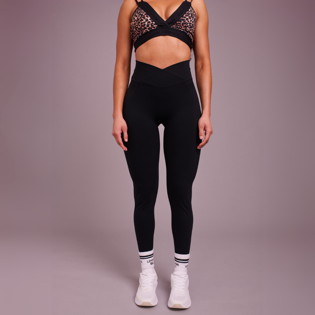 Wrap Waist Legging - Black