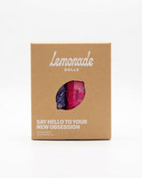 An image of a lemonade dolls box with three different colours of briefs in it 