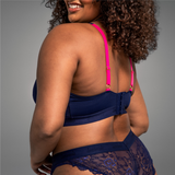 Signature Lace Fuller Cup Bra - Navy