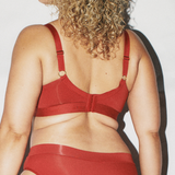 Second Skin High Support Bra - Deep Red