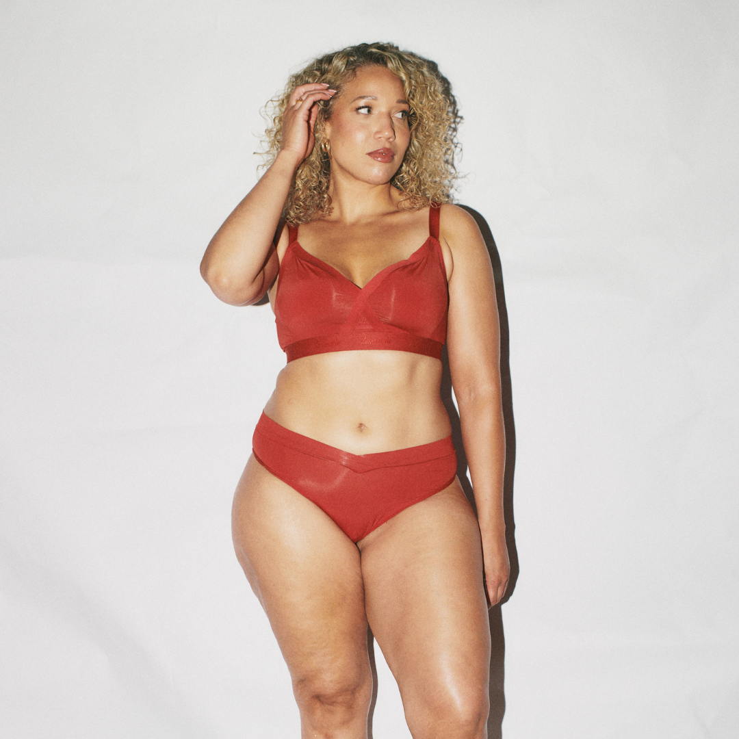 Second Skin Wrap Brief - Deep Red