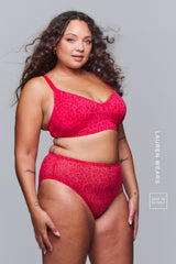 So Soft Mesh Bralette - Leopard Pink
