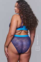 Signature Lace Brief - Midnight Blue