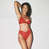 Second Skin Wrap Thong - Deep Red