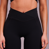 Wrap Waist Legging - Black