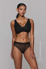 Slip en maille So Soft - Rayé noir