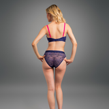 Signature Lace Brief - Navy