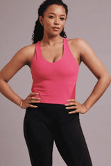 Fuller Cup Sports Bra Top - Pink