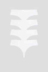 Everyday Eco Thong 4 Pack - White