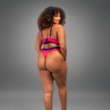 Signature Lace Thong - Trilogy Pink