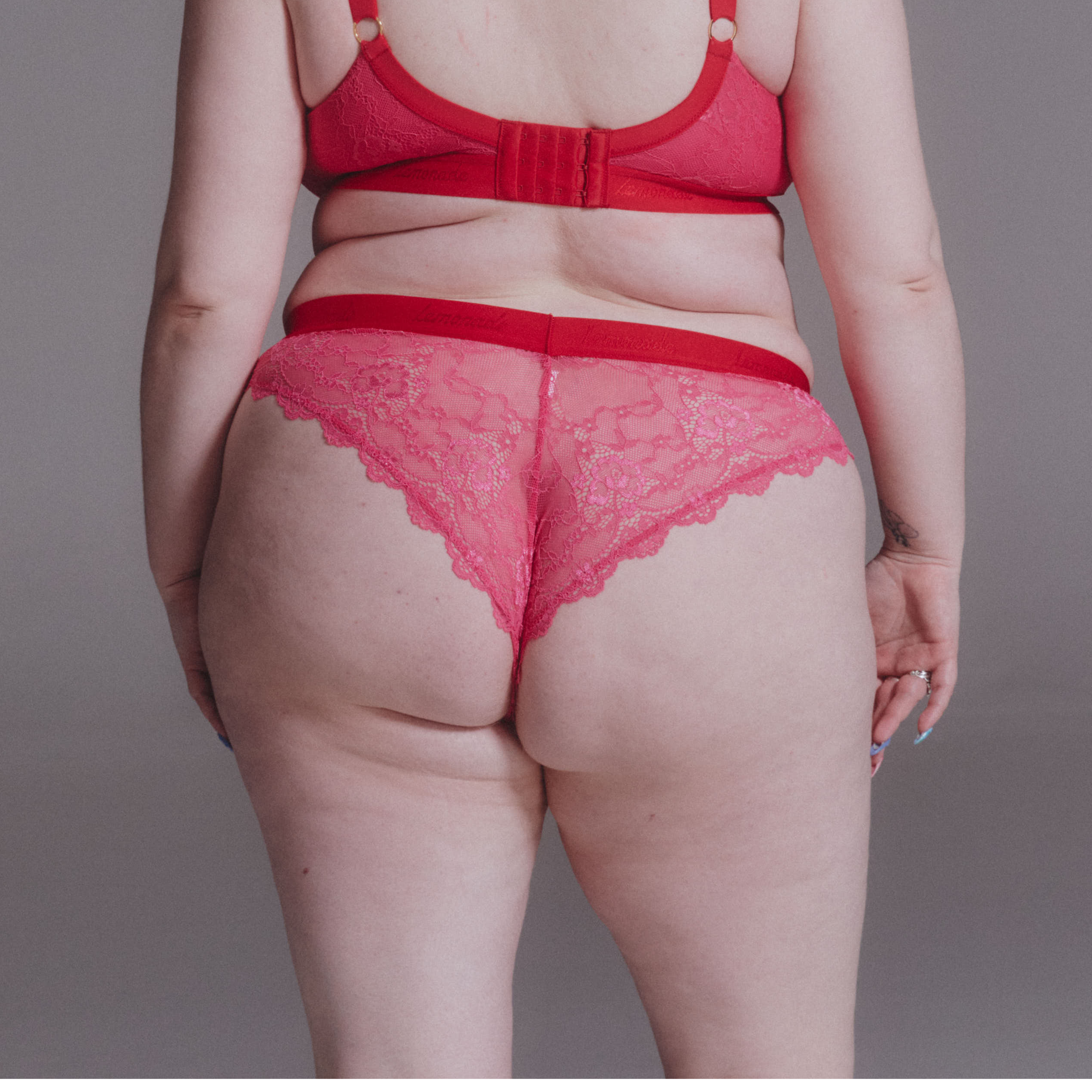 Signature Lace Brazilian - Dark Pink