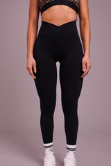 Wrap Waist Legging - Black