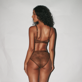 Nude Lace Brief - Toffee