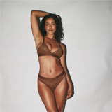 Nude Lace Brief - Toffee