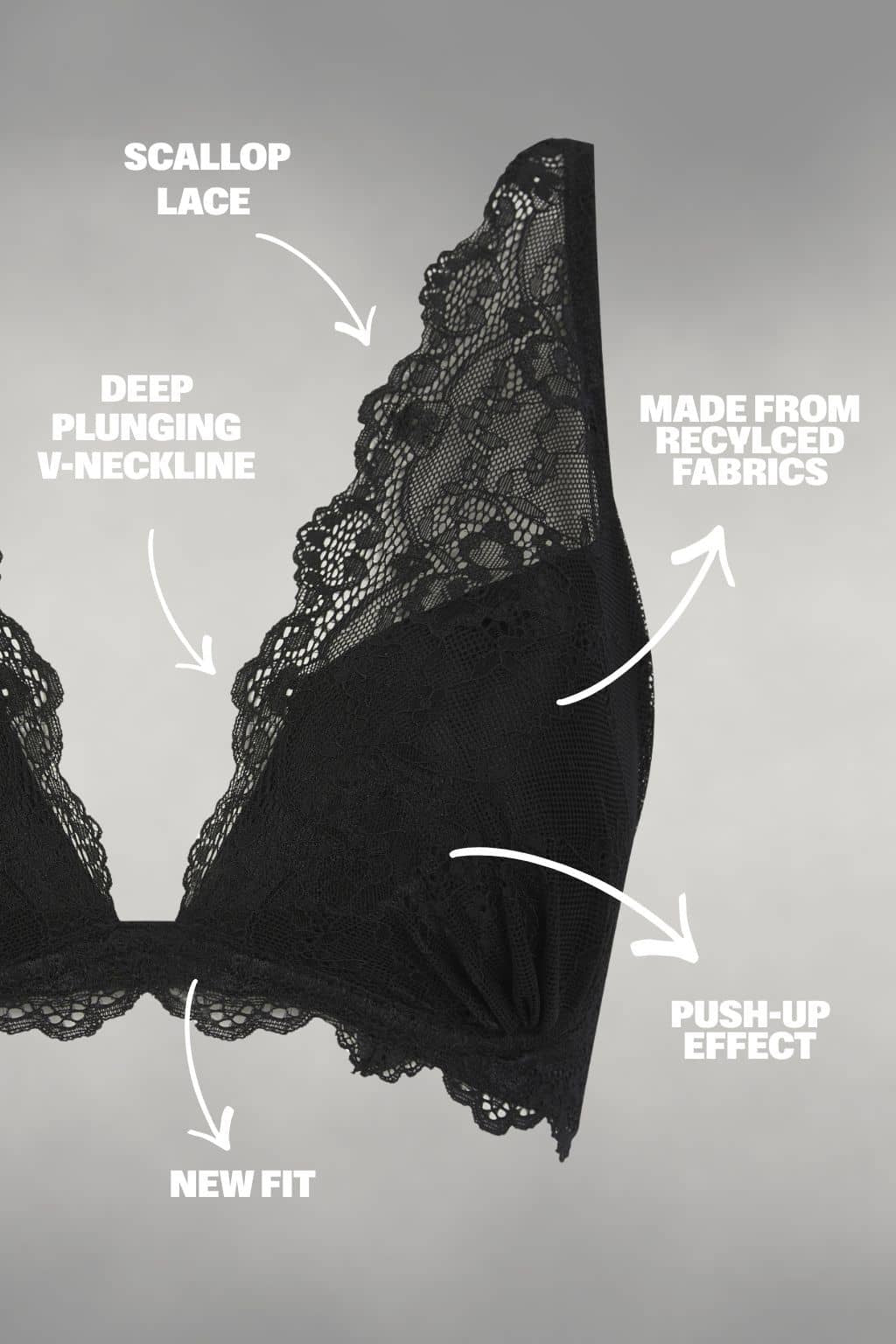 a ghost image and descriptions of a black push up