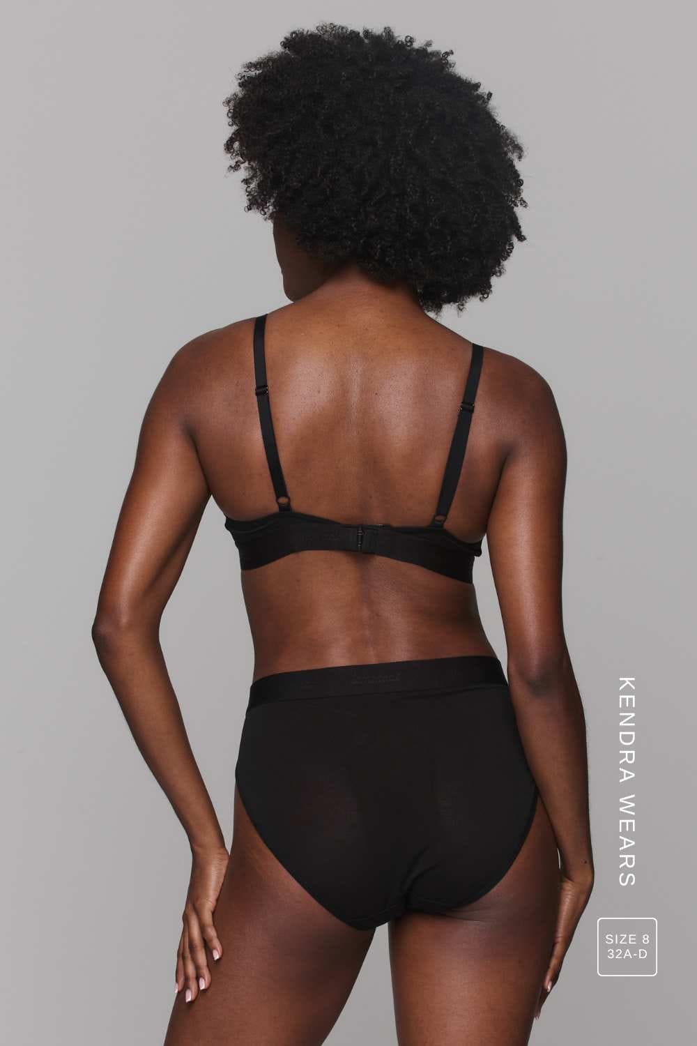 So Soft Mesh Bralette & Brief Set - Black