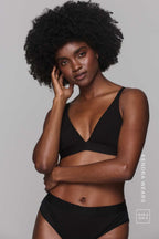 So Soft Mesh Bralette & Brief Set - Black