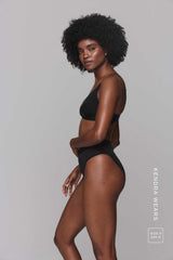 So Soft Mesh Bralette & Brief Set - Black