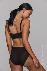 So Soft Mesh Fuller Cup Bralette & Brief Set - Black