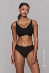 So Soft Mesh Fuller Cup Bralette & Brief Set - Black