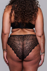 Signature Lace Fuller Cup & Short Set - Black