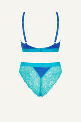 Ensemble brassière et culotte Synergy Trilogy - Bleu