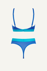 Ensemble brassière et string Synergy Trilogy - Bleu