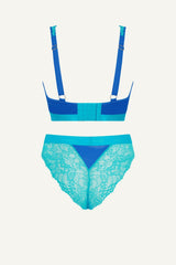 Ensemble brassière et culotte Synergy Trilogy - Bleu