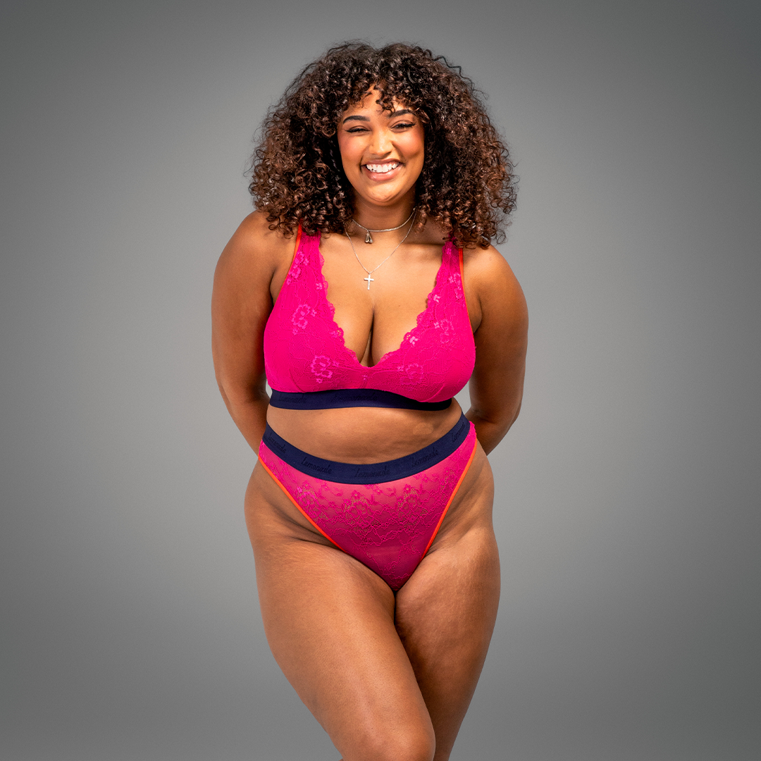 Signature Lace Fuller Cup Bra - Trilogy Pink & Navy