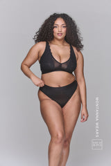 Synergy Lace And Mesh Fuller Cup - Black