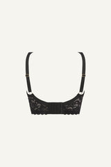 Silhouette Lace Bra - Black