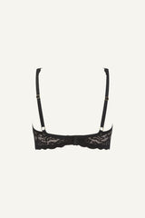 Silhouette Lace Bra - Black