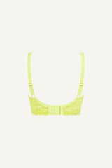Silhouette Lace Bra - Lime