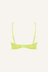 Silhouette Lace Bra - Lime