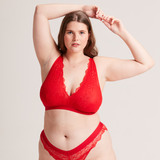 Signature Lace Fuller Cup  - Red