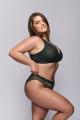 Signature Lace Bralette - Black Slate