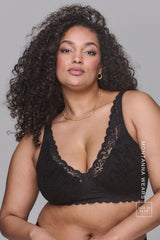 Silhouette Lace Bra - Black