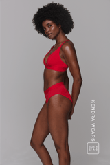 Everyday Eco Bralette & Brief Set - Red