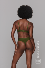 Everyday Eco Bralette & Thong Set - Khaki