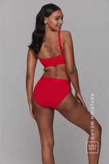 Everyday Eco Fuller Cup Bralette & Brief Set - Red